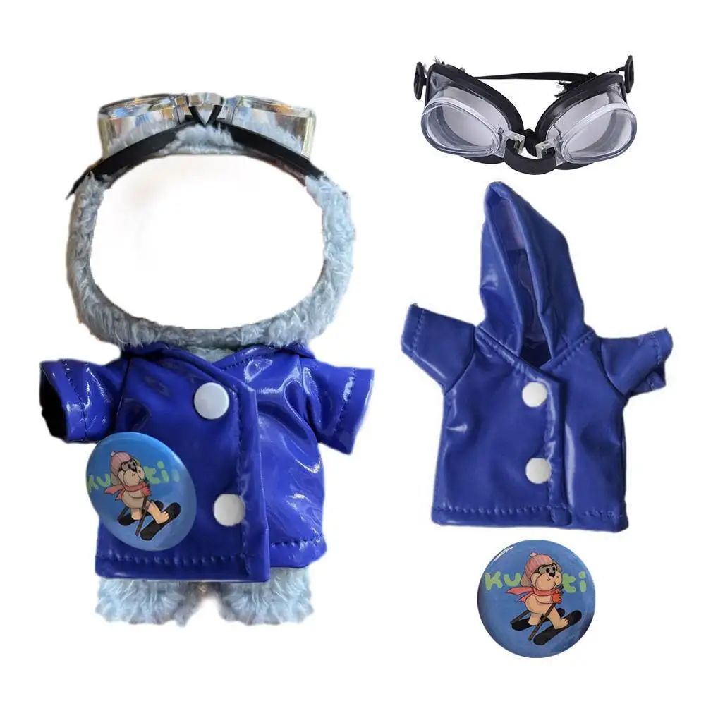 17cm Doll's Clothes For Labubu Mini Pilot Raincoat Glasses Brooch Badge Set Plush Toy Cute Clothing Accessories For Child Gift
17cm Doll's Clothes For Labubu Mini Pilot Raincoat Glasses Brooch Badge Set Plush Toy Cute Clothing Accessories For Child Gift