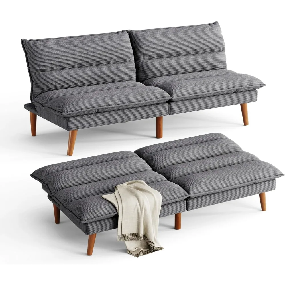Диван-кровать Futon, вельветовый тканевый диван 71 дюйма, раскладное кресло-трансформер, регулируемая спинка
Диван-кровать Futon, вельветовый тканевый диван 71 дюйма, раскладное кресло-трансформер, регулируемая спинка