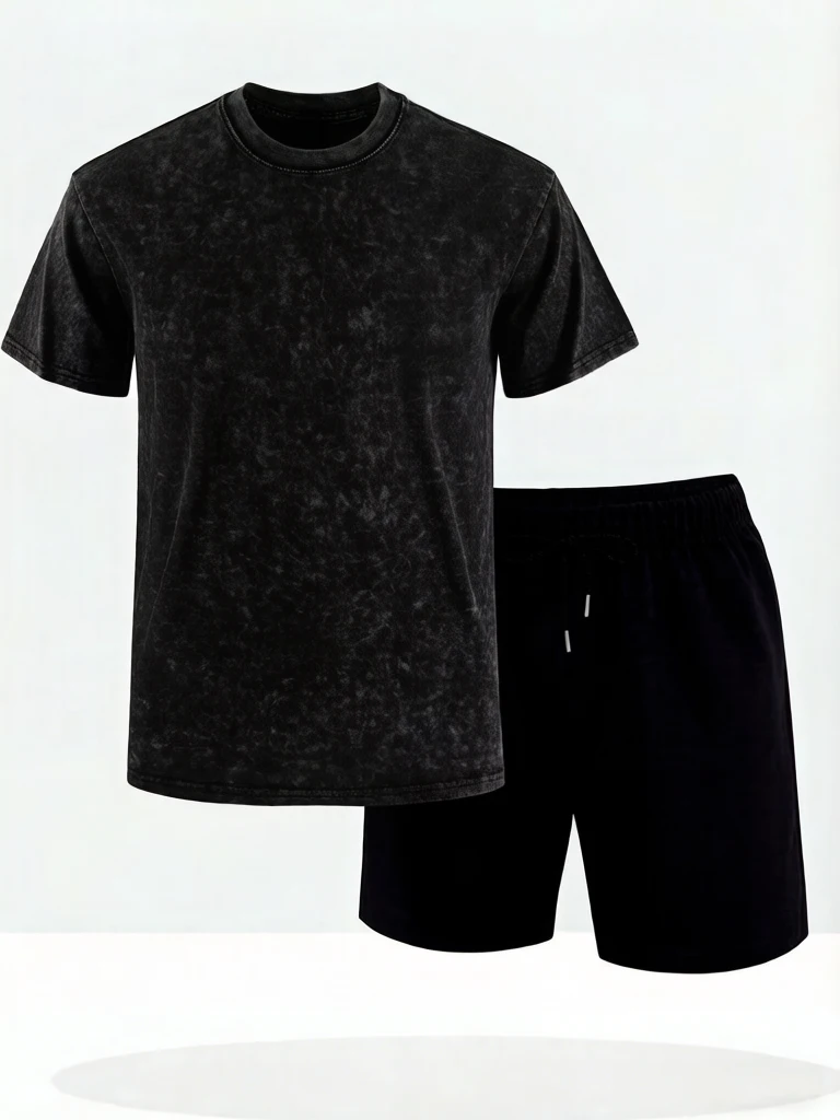 Solid Retro Short Sets Basic Cotton Washed T-Shirt For Men Summer Trendy Short Pants Running Loose Soft Shorts Sport Clothes
Solid Retro Short Sets Basic Cotton Washed T-Shirt For Men Summer Trendy Short Pants Running Loose Soft Shorts Sport Clothes