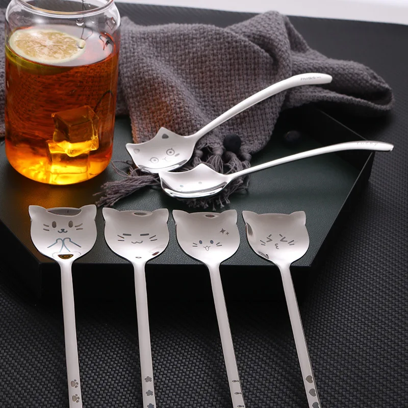304 Stainless Steel Tea-Spoon for Coffee, Long Tail Cat, Long Handle, Tableware, Birthday Gift, 1Pc
304 Stainless Steel Tea-Spoon for Coffee, Long Tail Cat, Long Handle, Tableware, Birthday Gift, 1Pc