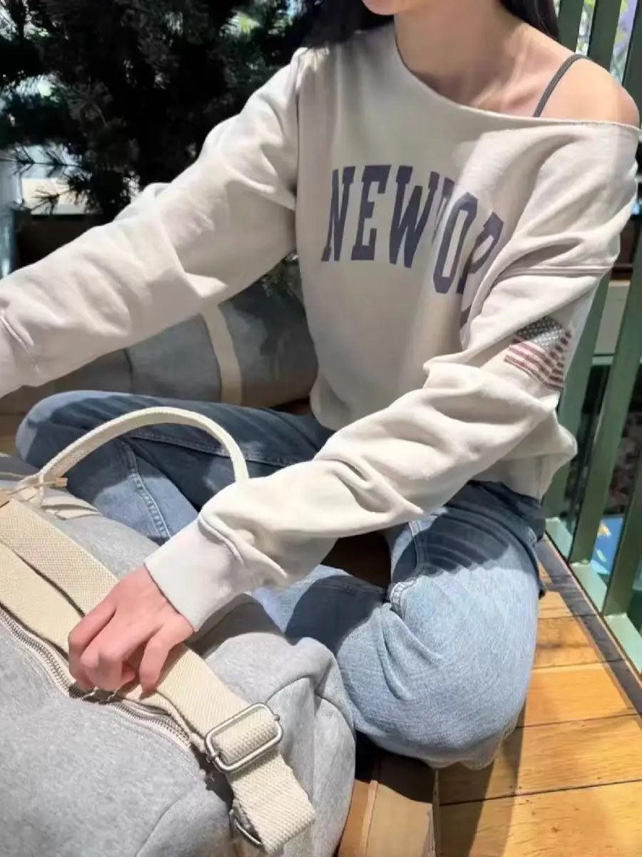 Американский свитшот American Sle Brandy BM с длинными рукавами, свободного кроя, из чистого хлопка, с принтом, повседневный, удобный, женская уличная одежда
Американский свитшот American Sle Brandy BM с длинными рукавами, свободного кроя, из чистого хлопка, с принтом, повседневный, удобный, женская уличная одежда