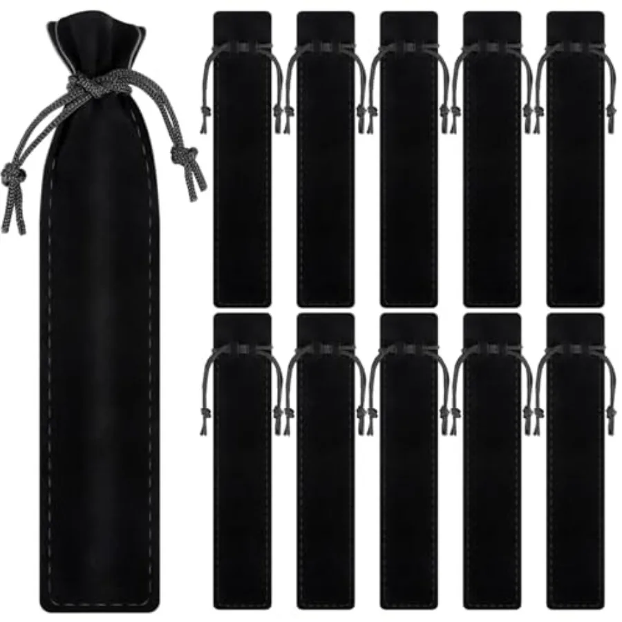 50 Pieces Velvet Pen Pouch with Drawstring Pencil Sleeve Holders Pen Bag Case Pens Protective for Student Adult Office Business
50 Pieces Velvet Pen Pouch with Drawstring Pencil Sleeve Holders Pen Bag Case Pens Protective for Student Adult Office Business