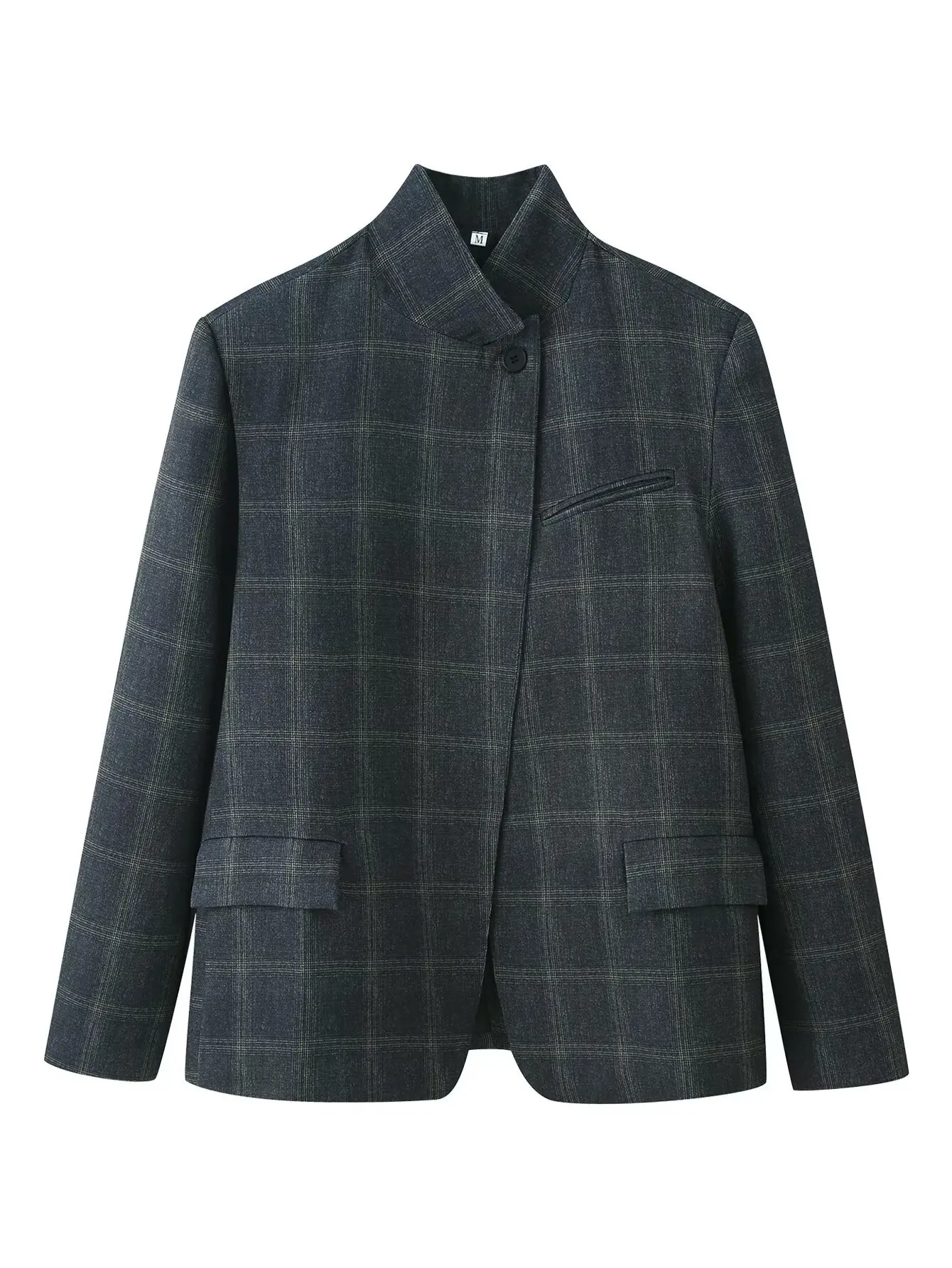 2026 spring new women's clothing European and American style fashion simple and versatile blended plaid suit jacket
2026 spring new women's clothing European and American style fashion simple and versatile blended plaid suit jacket