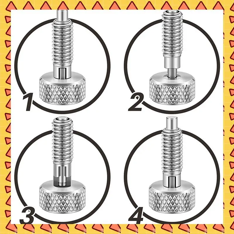 A008 12X Hand Retractable Spring Plunger With Knurled Handle Stainless Steel Lock-Out M6 Type Release Pins B
A008 12X Hand Retractable Spring Plunger With Knurled Handle Stainless Steel Lock-Out M6 Type Release Pins B