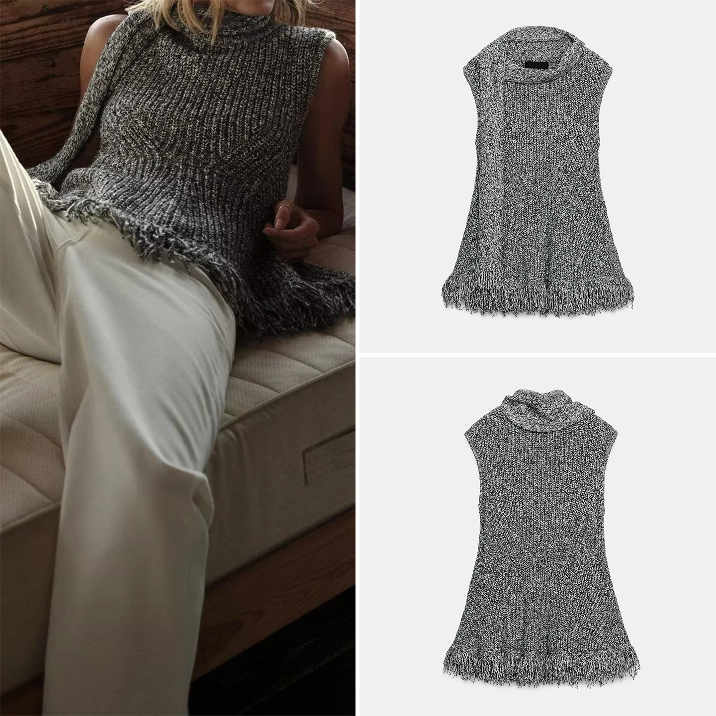 Z Women's Knitted Scarf Neline Ruffle Hem Top 2025 New Sle European Faion Svel Crew Ne Pullover
Z Women's Knitted Scarf Neline Ruffle Hem Top 2025 New Sle European Faion Svel Crew Ne Pullover