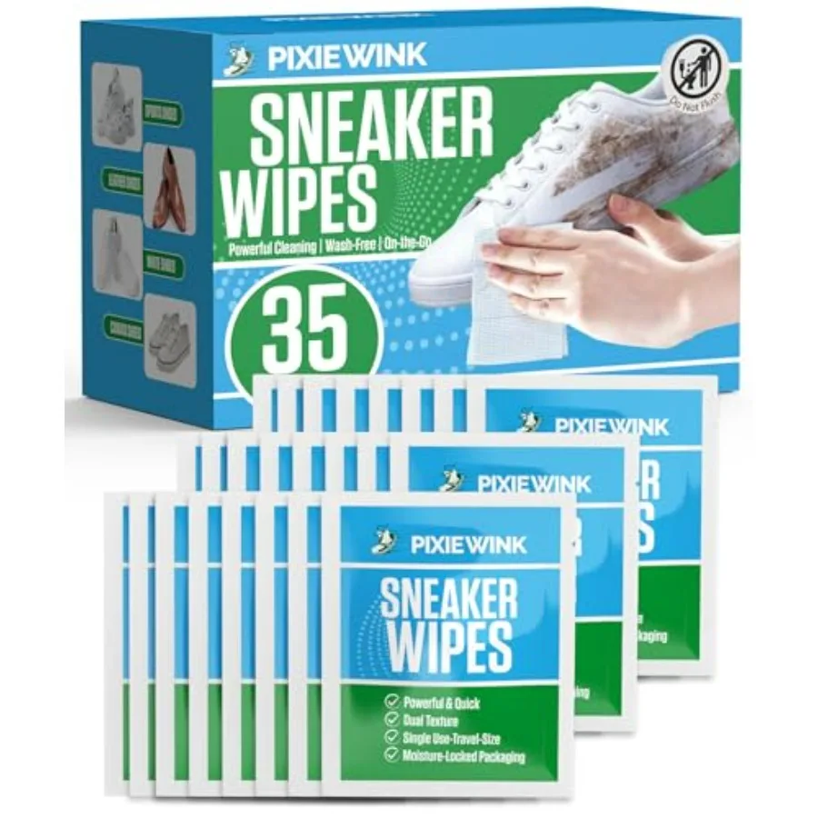 Sneaker Cleaning Wipes, Dual-Sided Instant Shoe Cleaner Wipes for White Sneakers, Waterless Shoe Cleaning Wipes for Leather, Ca
Sneaker Cleaning Wipes, Dual-Sided Instant Shoe Cleaner Wipes for White Sneakers, Waterless Shoe Cleaning Wipes for Leather, Ca