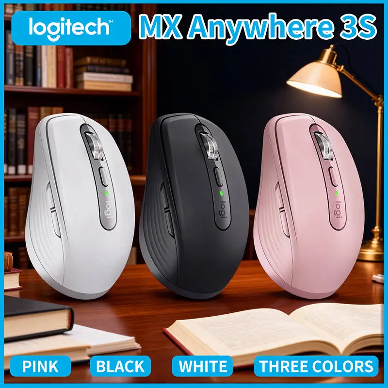 Logitech MX Anywhere 3S Ergonomic Wireless Mouse, Ultra-Quiet Operation, 8K DPI Precision, Comfortable Touch,Sweat resistant
Logitech MX Anywhere 3S Ergonomic Wireless Mouse, Ultra-Quiet Operation, 8K DPI Precision, Comfortable Touch,Sweat resistant