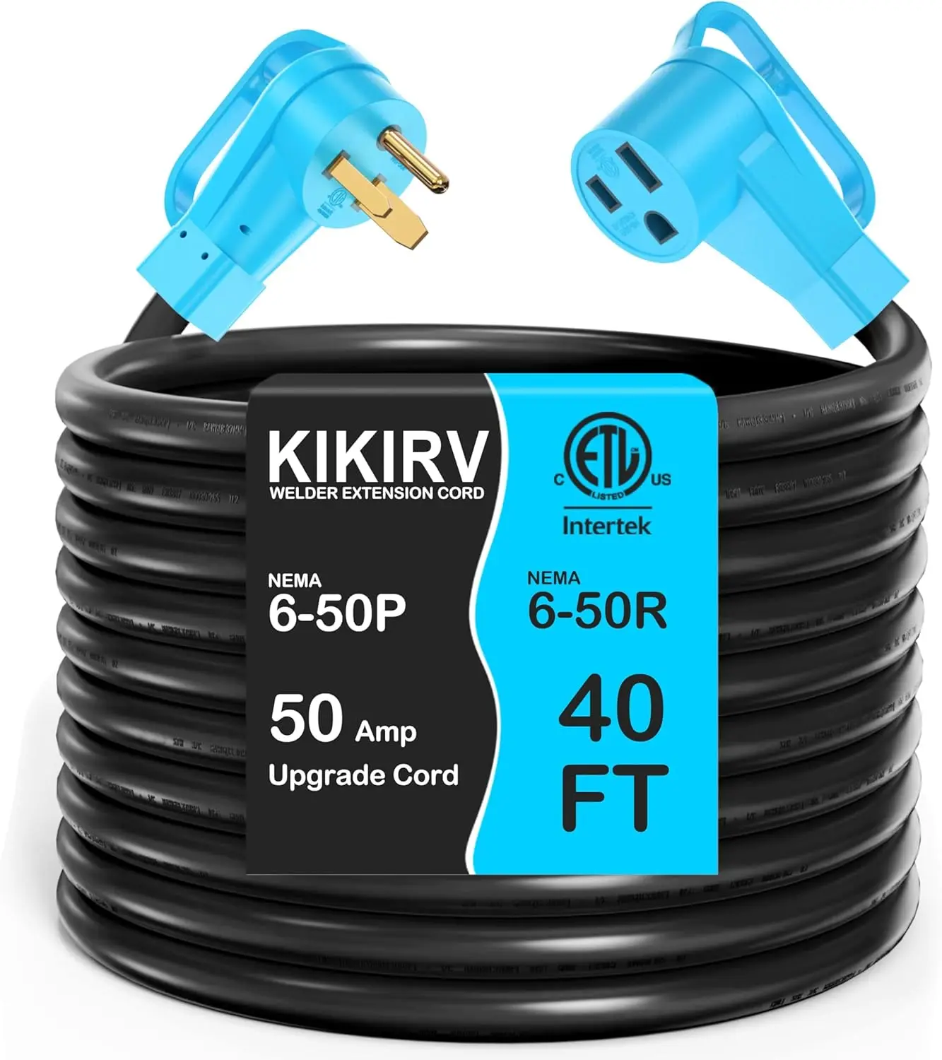 40FT Welder Extension Cord 50A 8 AWG, NEMA 6-50P to 6-50R Heavy Duty Power Cord for Welder Plasma MIG TIG Cutter
40FT Welder Extension Cord 50A 8 AWG, NEMA 6-50P to 6-50R Heavy Duty Power Cord for Welder Plasma MIG TIG Cutter