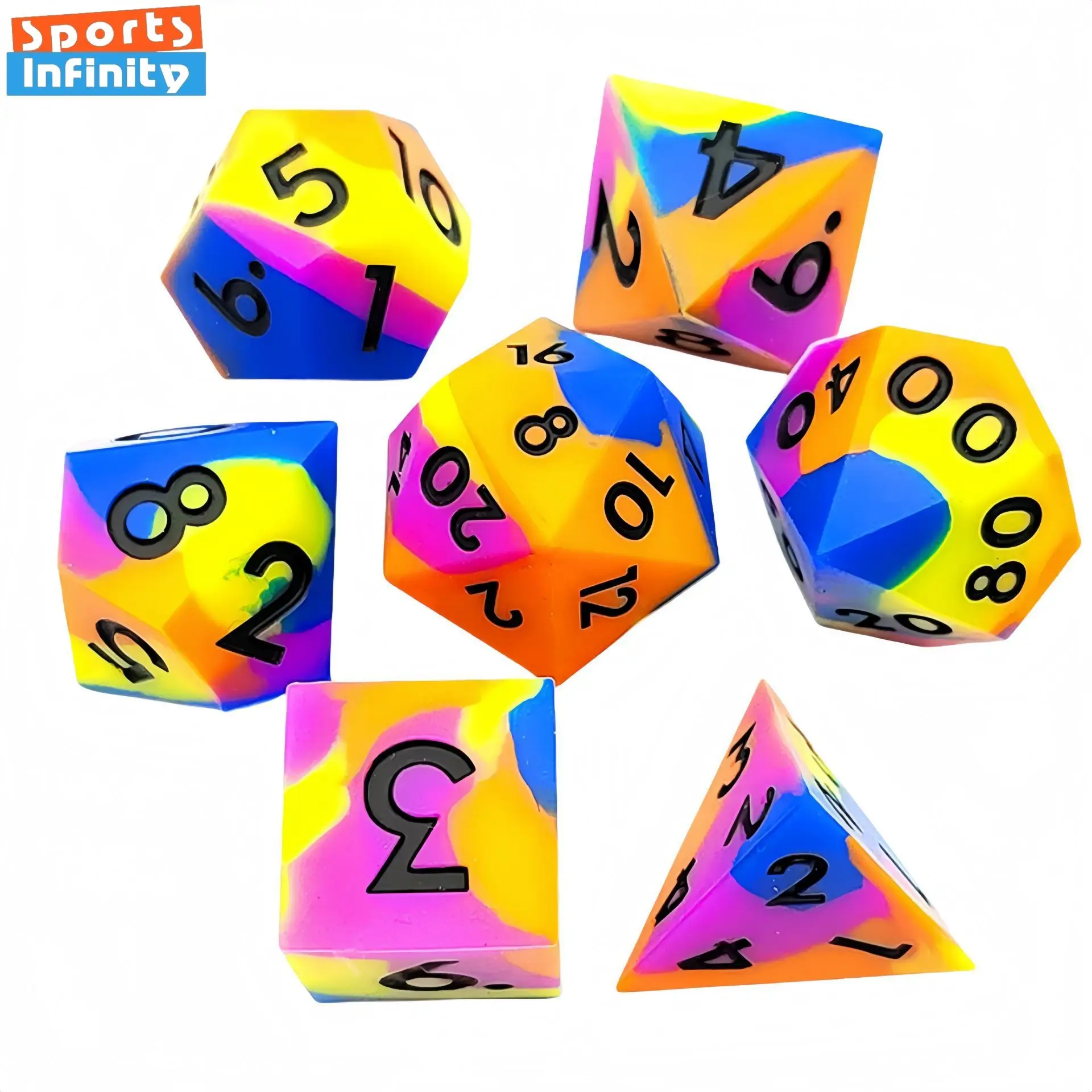 7pcs/set Color Digital Dice DND COC Running Group TRPG Cthulhu Board Games Polyhedral Dice D4-D20 Number Dice Kit
7pcs/set Color Digital Dice DND COC Running Group TRPG Cthulhu Board Games Polyhedral Dice D4-D20 Number Dice Kit