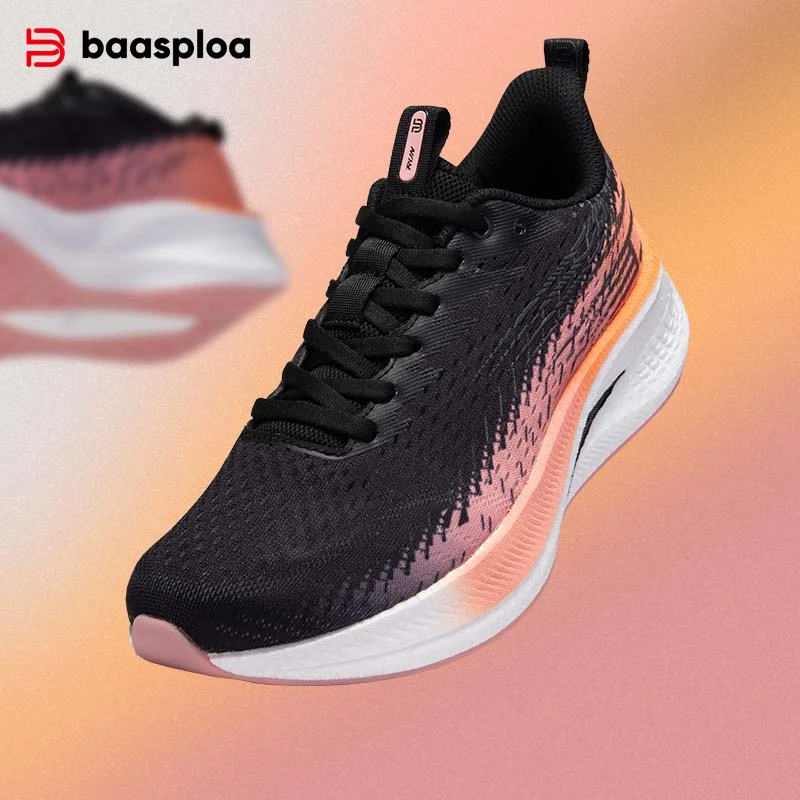 Baasploa Women Running Shoes 2025 Mesh Breathable Sneakers Female Carbon Plate Professional Training Sports Shoes Wear-Resistant
Baasploa Women Running Shoes 2025 Mesh Breathable Sneakers Female Carbon Plate Professional Training Sports Shoes Wear-Resistant