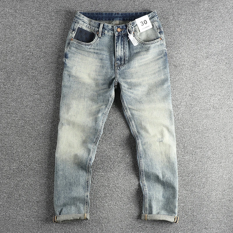 Retro Washed Embroidered Denim Jeans Men's All Seasons Casual Straight Leg Long Pants Vintage Style Loose Fit Youth Fashion
Retro Washed Embroidered Denim Jeans Men's All Seasons Casual Straight Leg Long Pants Vintage Style Loose Fit Youth Fashion