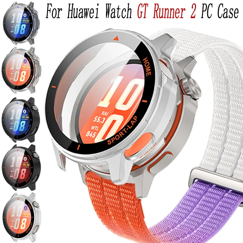 PC Case+HD Glass For Huawei Watch GT Runner 2 Shell-membrane integrated anti-falling protective shell Huawei Watch GT Runner 2
PC Case+HD Glass For Huawei Watch GT Runner 2 Shell-membrane integrated anti-falling protective shell Huawei Watch GT Runner 2