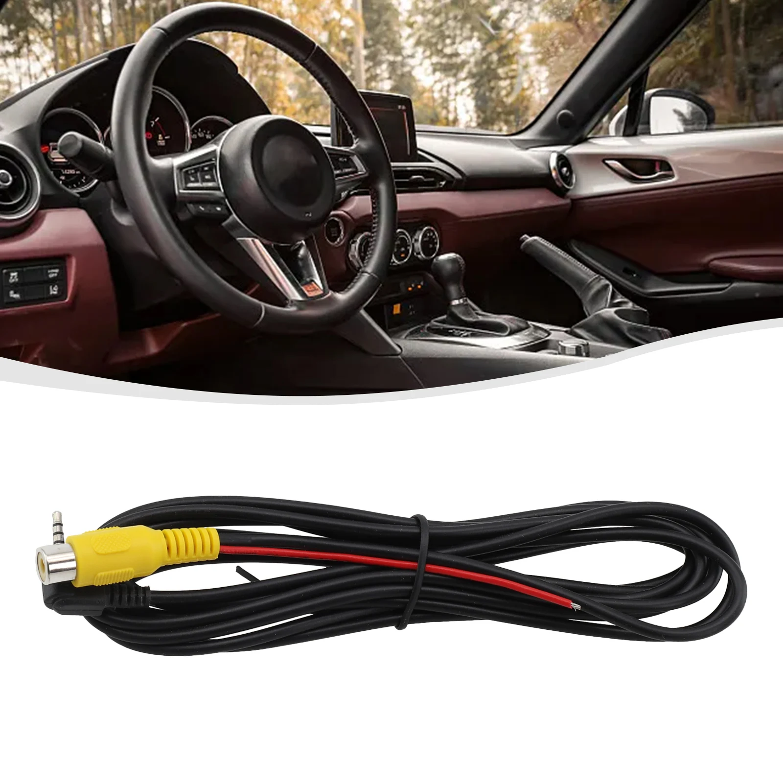 Rearview Camera Connection Cable-RCA To 2.5mm AV Converter Cable Car Rear View Reverse Parking Camera To Car DVR
Rearview Camera Connection Cable-RCA To 2.5mm AV Converter Cable Car Rear View Reverse Parking Camera To Car DVR