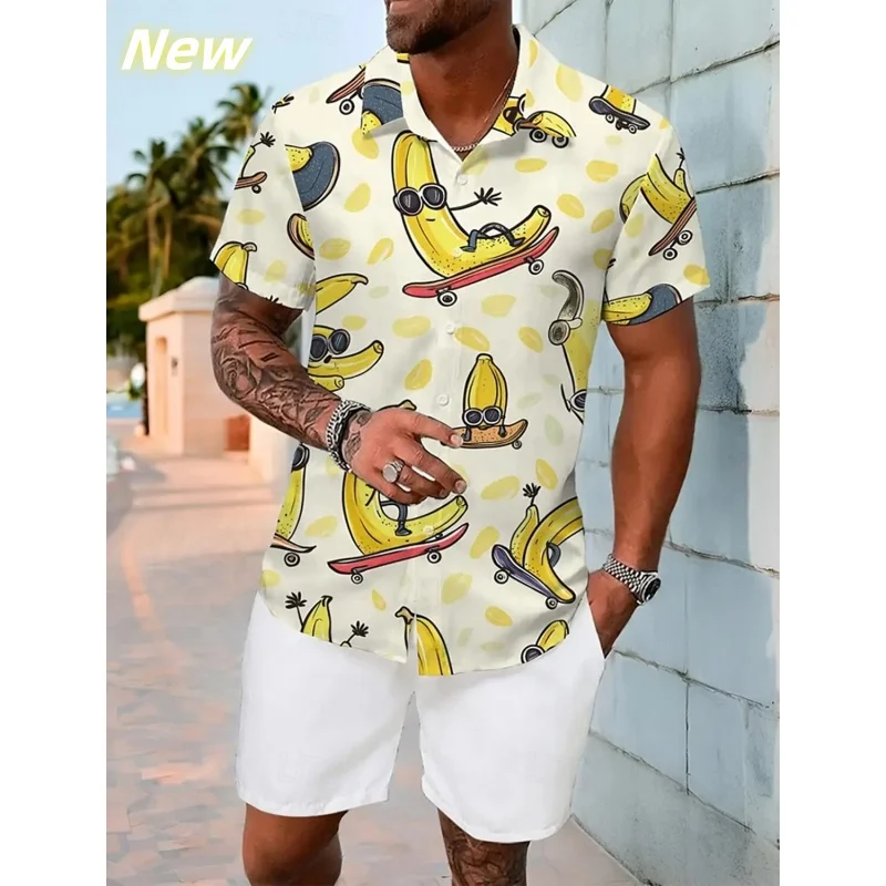 3D Printed Sunglasses Banana Aloha Shirt For Men Bus Graphic Blouses Casual Short Sleeve Hawalian Shirts Loose Street Lapel Tops
3D Printed Sunglasses Banana Aloha Shirt For Men Bus Graphic Blouses Casual Short Sleeve Hawalian Shirts Loose Street Lapel Tops