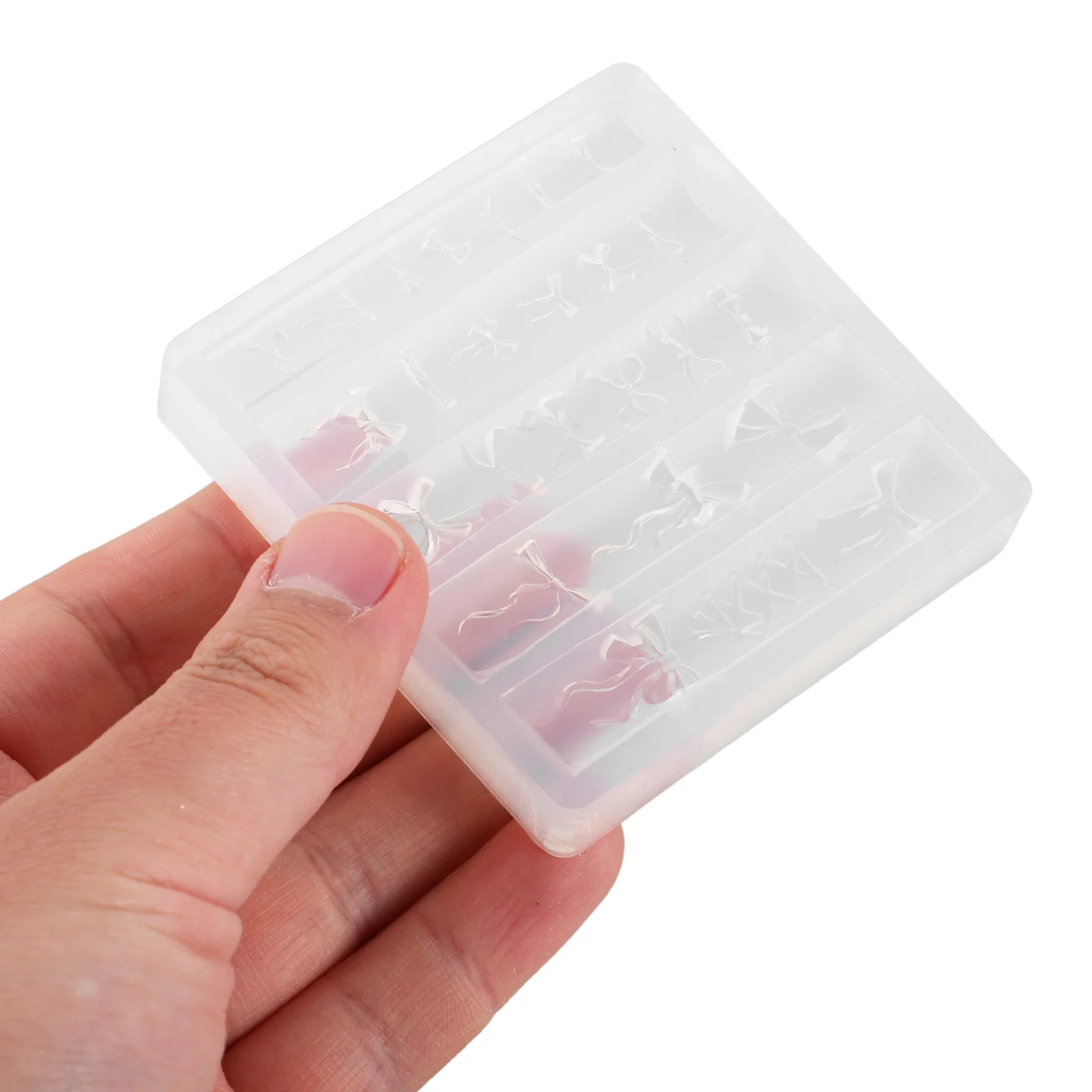 3d Bowknot Nail Art Decoration Mold Transparent Silicone Gel Stickers for DIY Creative Designs Versatile Use Occasions
3d Bowknot Nail Art Decoration Mold Transparent Silicone Gel Stickers for DIY Creative Designs Versatile Use Occasions