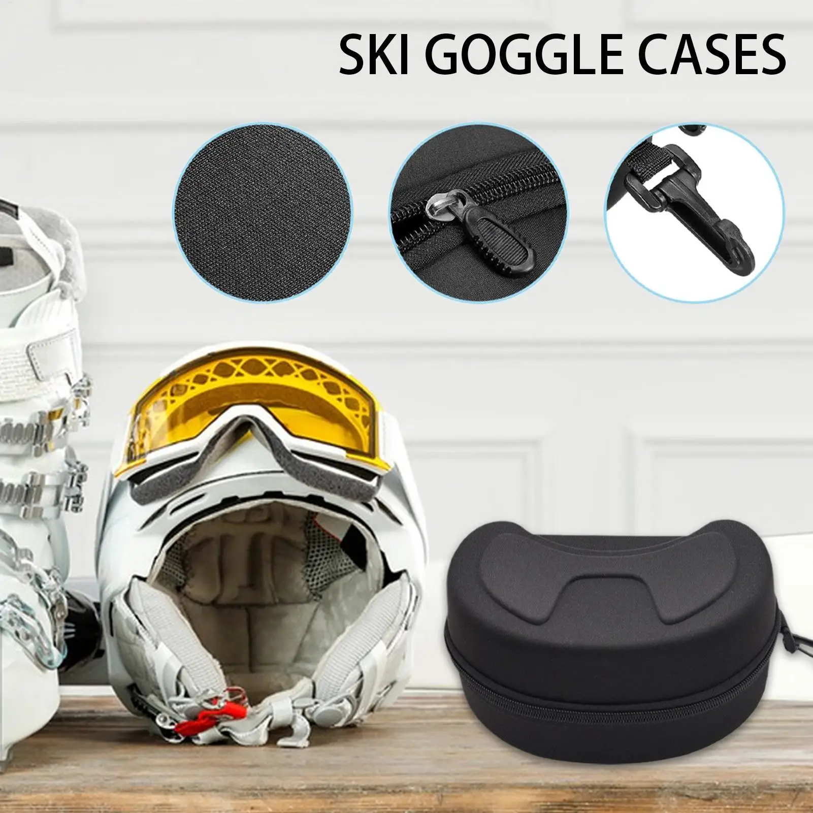 Ski Goggle Case Winter Water Resistant Shockproof Shell Hard Ski Goggle Case Snow Swim Goggles Water Resistant EVA Box
Ski Goggle Case Winter Water Resistant Shockproof Shell Hard Ski Goggle Case Snow Swim Goggles Water Resistant EVA Box