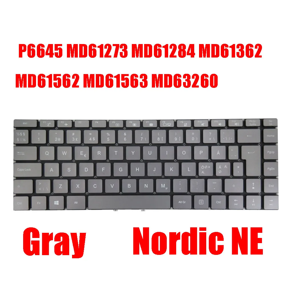 Laptop Keyboard For MEDION AKOYA P6645 MD61273 MD61284 MD61362 MD61562 MD61563 MD63260 Gray Without Frame Nordic NE
Laptop Keyboard For MEDION AKOYA P6645 MD61273 MD61284 MD61362 MD61562 MD61563 MD63260 Gray Without Frame Nordic NE