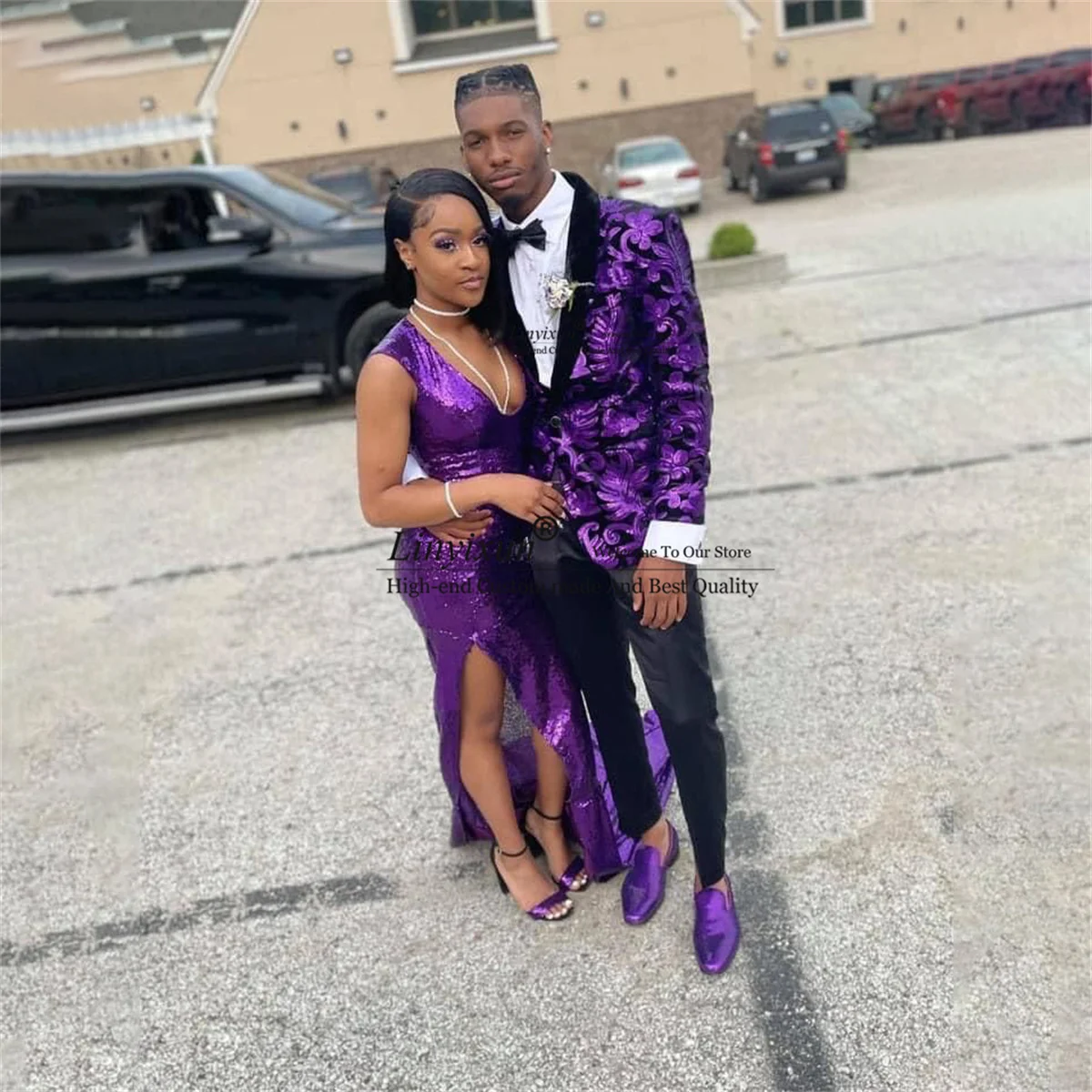 Glitter Sequins Men Suits for Wedding Shawl Lapel Groom Tuxedos 2 Pieces Jacket Pants Sets Male Prom Blazers Slim Costume Homme
Glitter Sequins Men Suits for Wedding Shawl Lapel Groom Tuxedos 2 Pieces Jacket Pants Sets Male Prom Blazers Slim Costume Homme