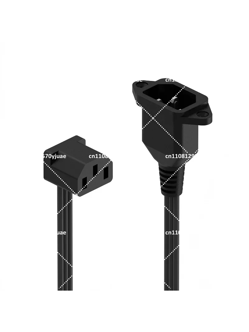 90 Degree C13 to C14 Power Extension Cable, Ultra-Thin Soft Angled Connector for PC Monitor
90 Degree C13 to C14 Power Extension Cable, Ultra-Thin Soft Angled Connector for PC Monitor