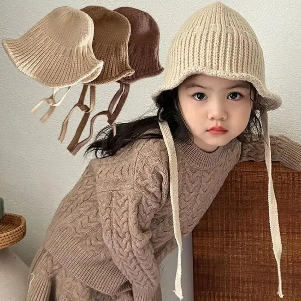 Simple Korean Style Baby Knitted Hat Warm Windproof Baby Bucket Hat Casual Autumn Winter Children Basin Hats Kids
Simple Korean Style Baby Knitted Hat Warm Windproof Baby Bucket Hat Casual Autumn Winter Children Basin Hats Kids