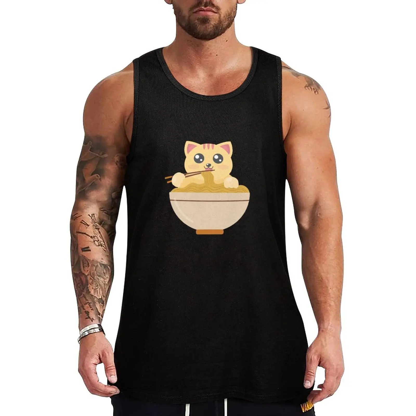 Cat Loves Ramen Tank Top Performance Tank Top Moisture Wicking Workout Shirt
Cat Loves Ramen Tank Top Performance Tank Top Moisture Wicking Workout Shirt
