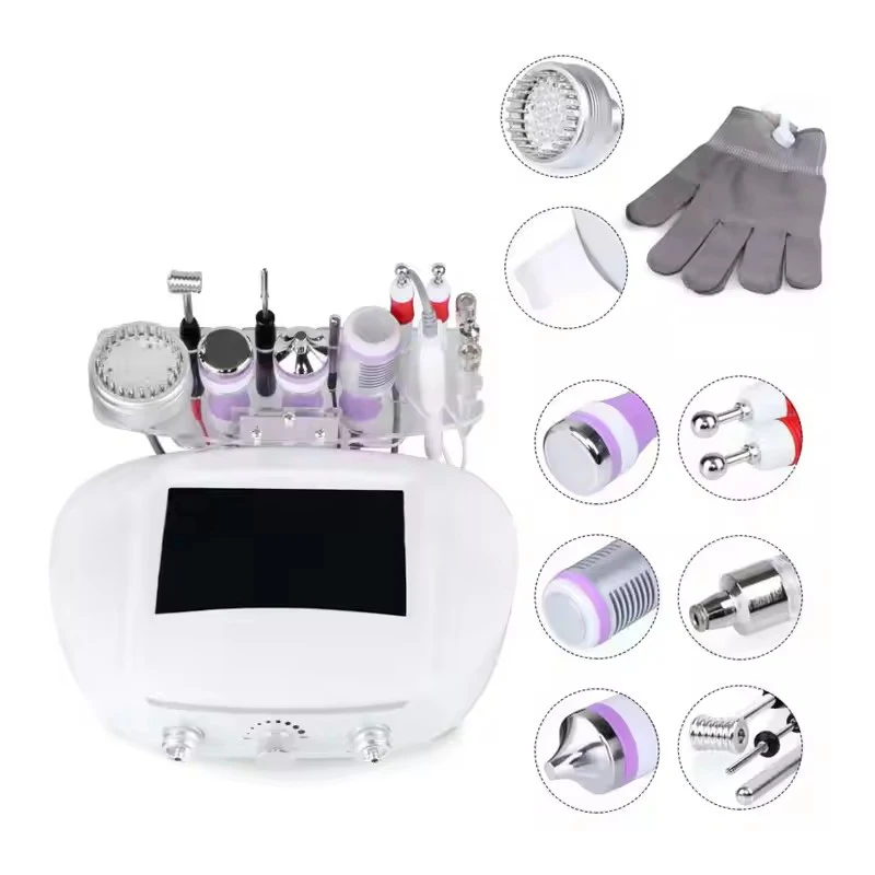 9 in 1 3MHZ Ultrasound Scrubber Bio Microcurrent Magic Glo Ves Diamond Microdermabrasion Facial Machine for Beauty Spa
9 in 1 3MHZ Ultrasound Scrubber Bio Microcurrent Magic Glo Ves Diamond Microdermabrasion Facial Machine for Beauty Spa