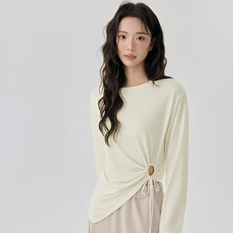Fitness Gym Modal Yoga Suit Blouse Side Sexy Hollow Drawstring Loose Breathable Sports Blouse Women's Long Sleeves Top Shirts
Fitness Gym Modal Yoga Suit Blouse Side Sexy Hollow Drawstring Loose Breathable Sports Blouse Women's Long Sleeves Top Shirts