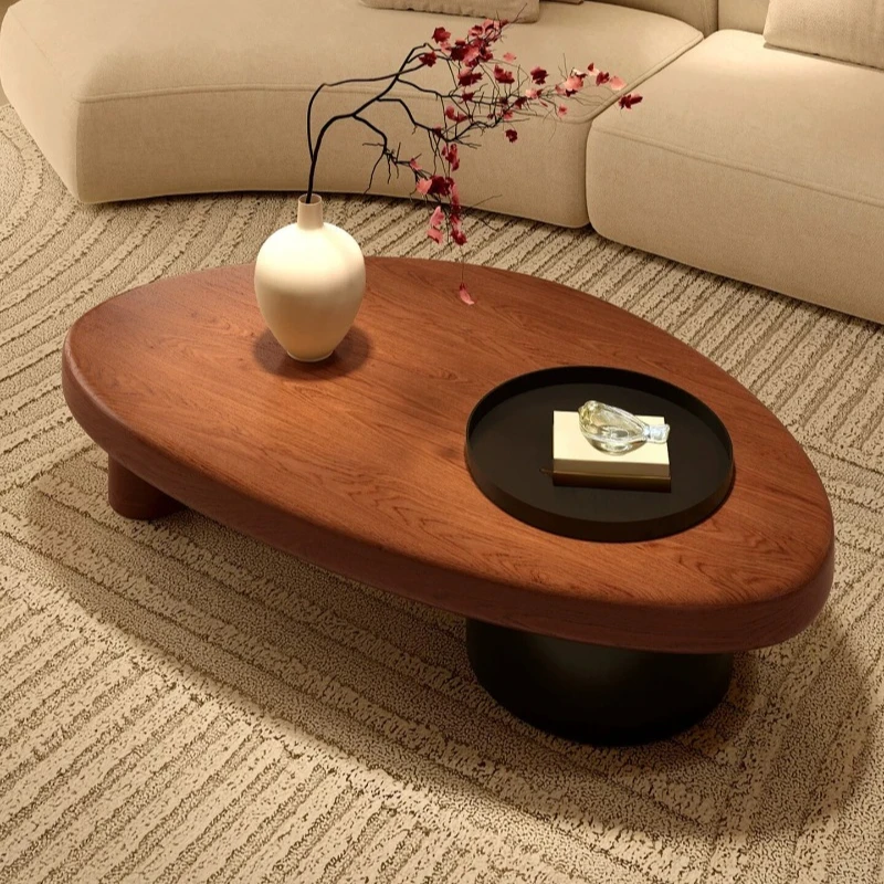Solid wood coffee table living room household wabi wind small apartment creative can store coffee table logs
Solid wood coffee table living room household wabi wind small apartment creative can store coffee table logs