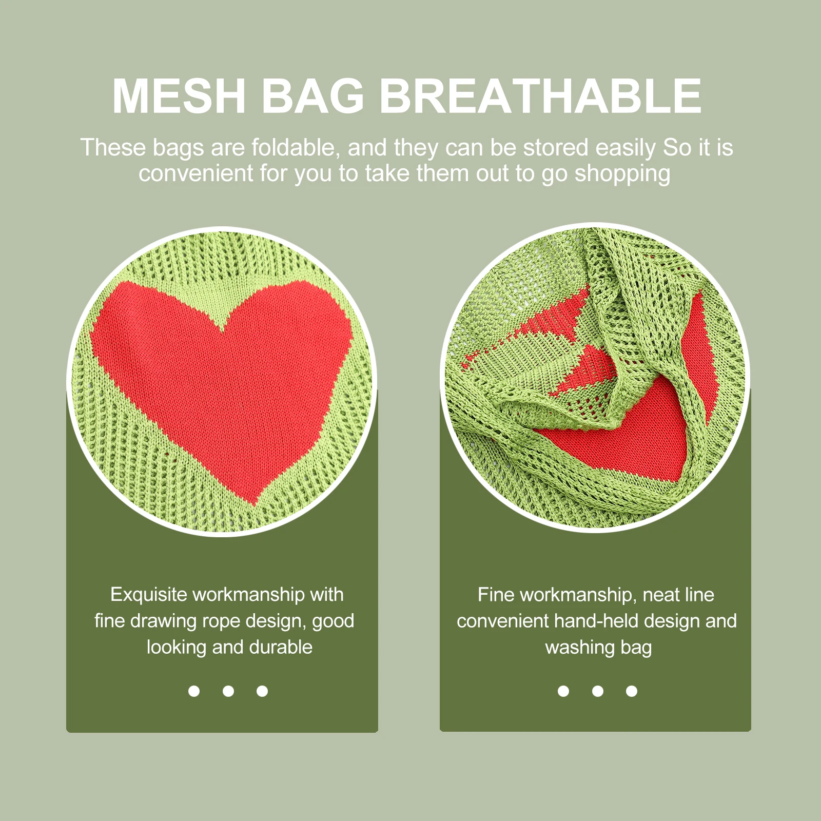 Mesh Storage Bag Large Capacity Reusable Shopping Tote Foldable Knitting Grocery Bag for Fruits Vegetables Travel Everyday Use
Mesh Storage Bag Large Capacity Reusable Shopping Tote Foldable Knitting Grocery Bag for Fruits Vegetables Travel Everyday Use
