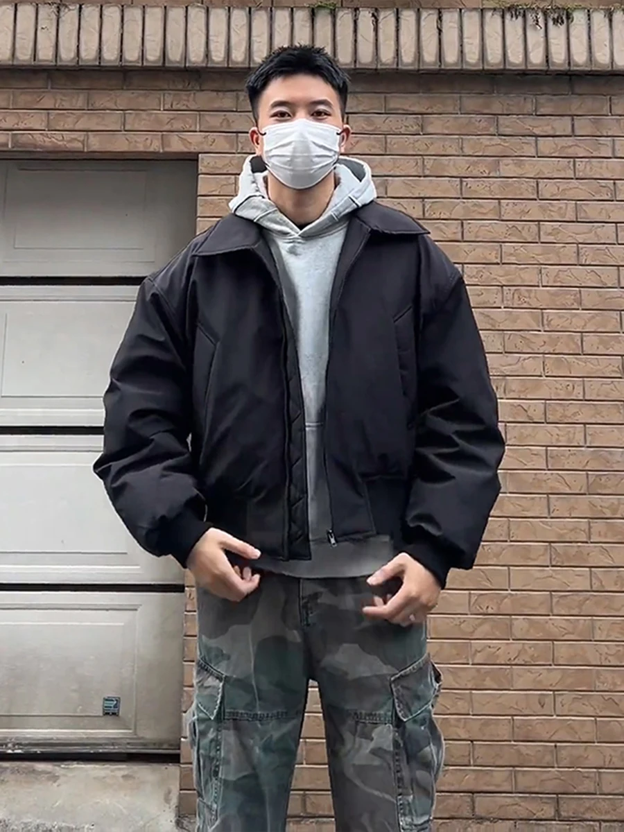 Bla Thiened Cotton Jaet Cleanfit Men's Winter Warm Flight Jaet Baseball Sle Workwear Coat Youth Casual Long Sve
Bla Thiened Cotton Jaet Cleanfit Men's Winter Warm Flight Jaet Baseball Sle Workwear Coat Youth Casual Long Sve