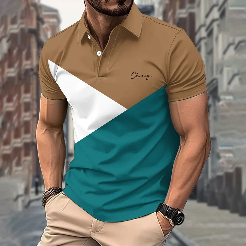 Men's Clothing Trendy Colorblocked Polo Shirts for Men Short Sleeve Tee Lapel T Shirt for Man New in Tops & Tees Men Clothing
Men's Clothing Trendy Colorblocked Polo Shirts for Men Short Sleeve Tee Lapel T Shirt for Man New in Tops & Tees Men Clothing
