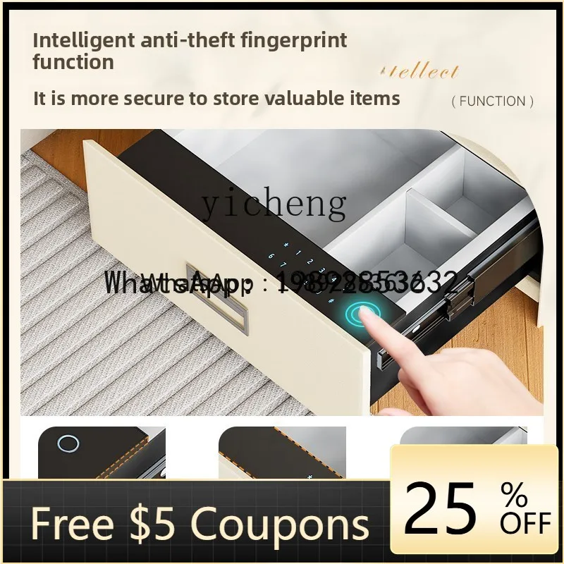 AB Safe, Household Small French Cream Style Fingerprint Bedside Safe Deposit Box Smart
AB Safe, Household Small French Cream Style Fingerprint Bedside Safe Deposit Box Smart