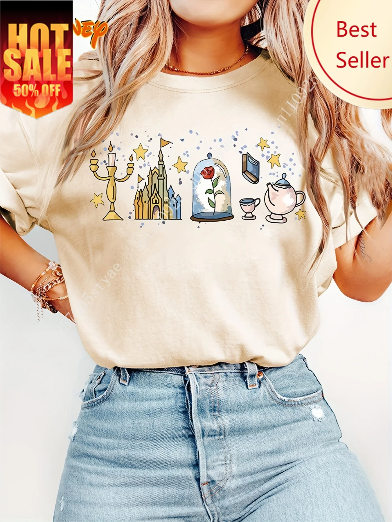 Disney Belle & The Beast Be Our Guest T Shirt Vintage Women's Men Cotton Tee Unisex Short Sleeve Oversized Couple Top Streetwear
Disney Belle & The Beast Be Our Guest T Shirt Vintage Women's Men Cotton Tee Unisex Short Sleeve Oversized Couple Top Streetwear