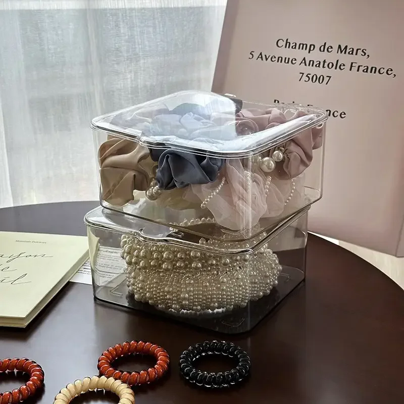 Desktop Transparent Box Portable Cosmetics Container Jewelry Organizer Makeup Medicine Cotton Dustproof Covered Storage Box
Desktop Transparent Box Portable Cosmetics Container Jewelry Organizer Makeup Medicine Cotton Dustproof Covered Storage Box