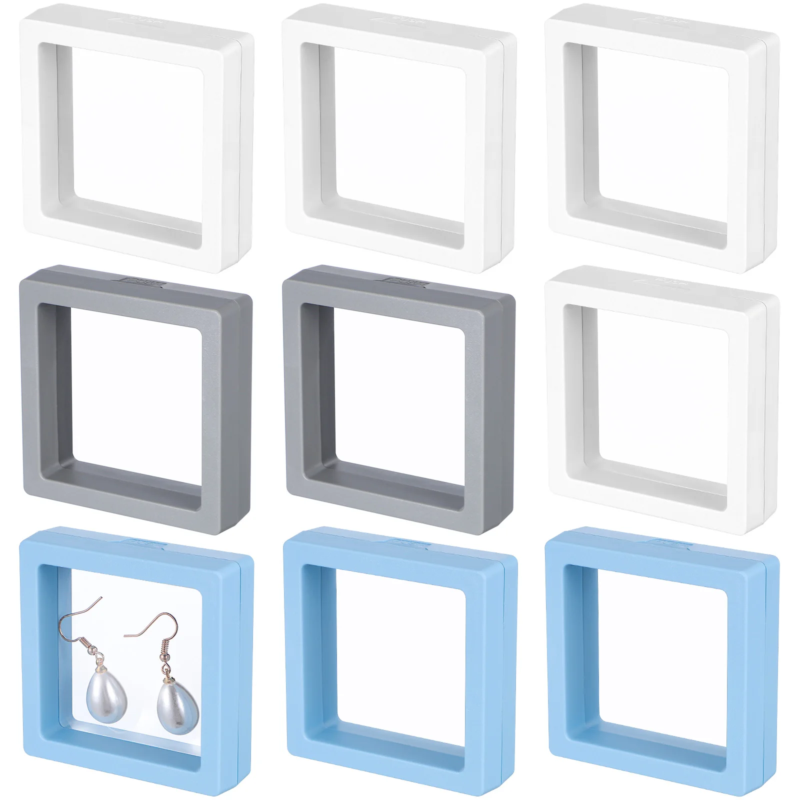 9 Pcs Film Display Box Clear Floating Frame Jewelry Holder Transparent Plastic Stand Thin Case Folder Tag Storage
9 Pcs Film Display Box Clear Floating Frame Jewelry Holder Transparent Plastic Stand Thin Case Folder Tag Storage