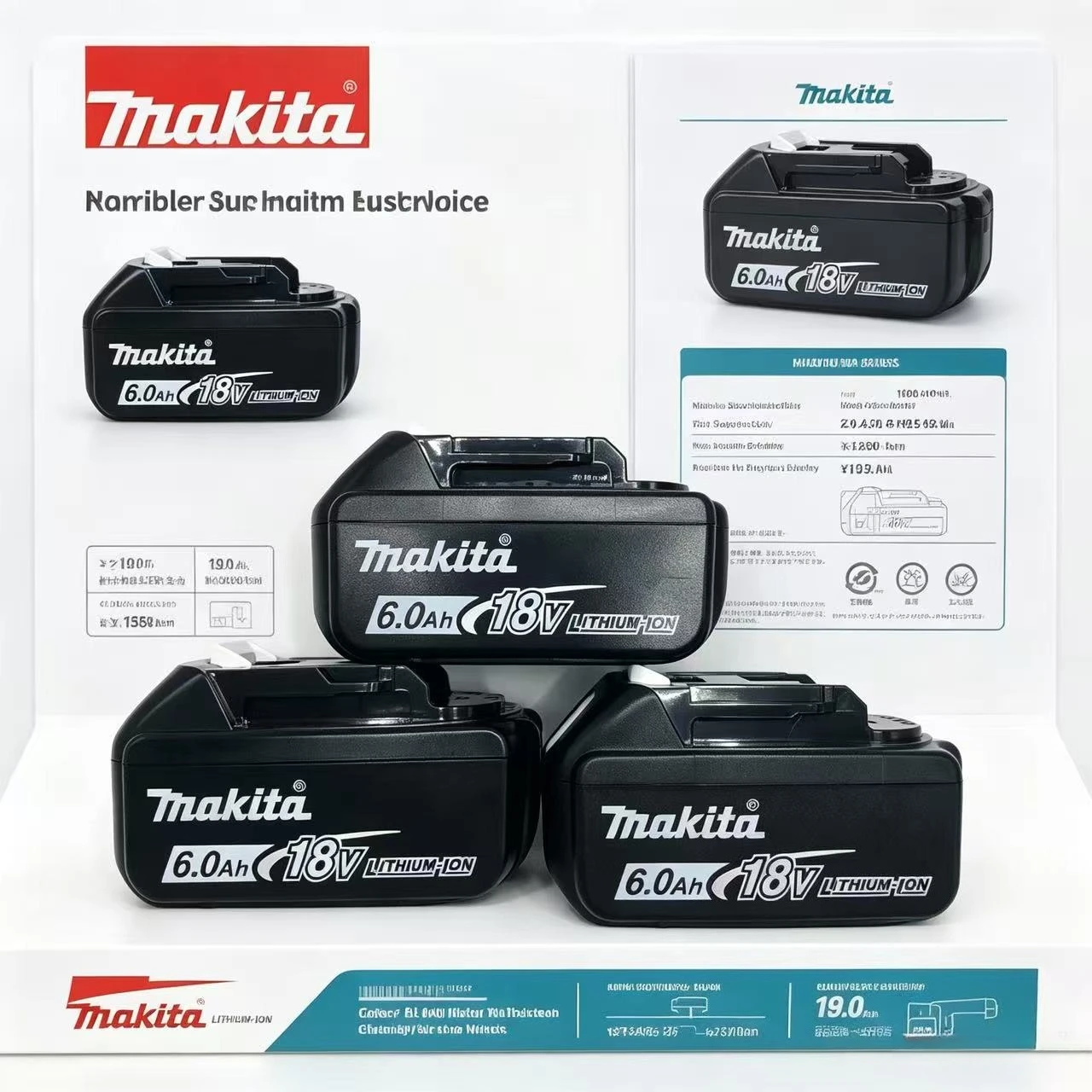 Replacement Battery for Makita 14.4V BL1440 4.0Ah LXT LED Indicator Overload Protection for Electric Cordless Drill Tool
Replacement Battery for Makita 14.4V BL1440 4.0Ah LXT LED Indicator Overload Protection for Electric Cordless Drill Tool