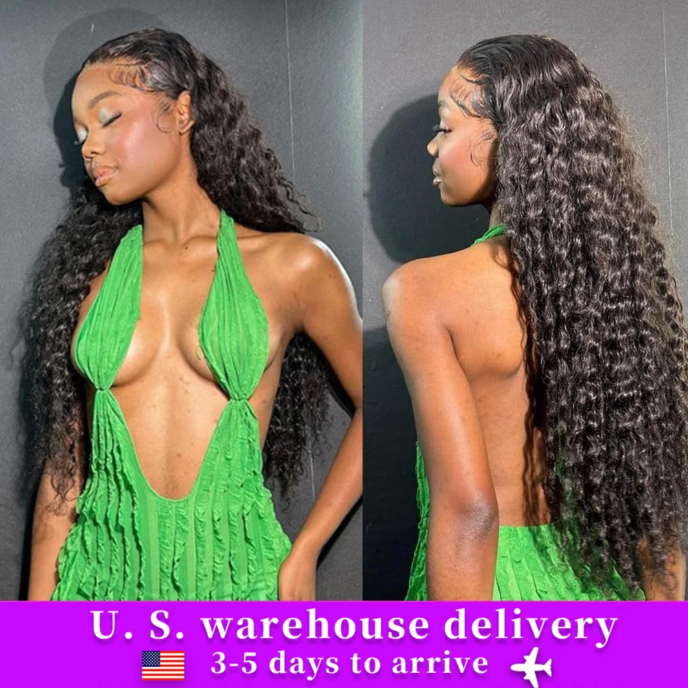 Long Deep Wave Lace Front Wigsfor Women 210% Density Curly Lace Frontal Wigs Human Hair Pre Plucked Natural Black (38 Inch)
Long Deep Wave Lace Front Wigsfor Women 210% Density Curly Lace Frontal Wigs Human Hair Pre Plucked Natural Black (38 Inch)
