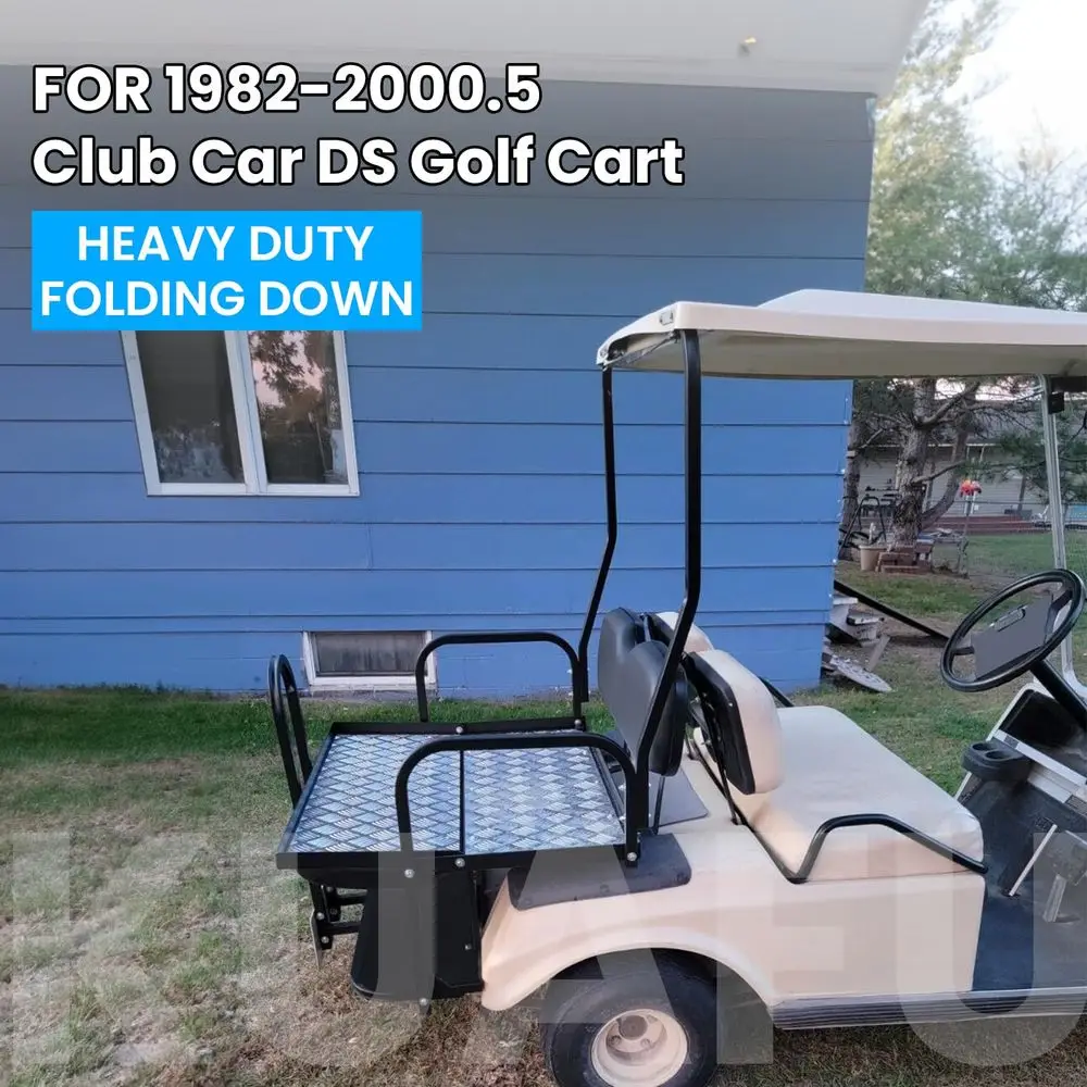 Rear Flip Back Seat W Grab Bar Compatible with Club Car DS 19822000.5 Model Golf Cart 1102 LBS Weight Capacity Heavy Duty Steel
Rear Flip Back Seat W Grab Bar Compatible with Club Car DS 19822000.5 Model Golf Cart 1102 LBS Weight Capacity Heavy Duty Steel