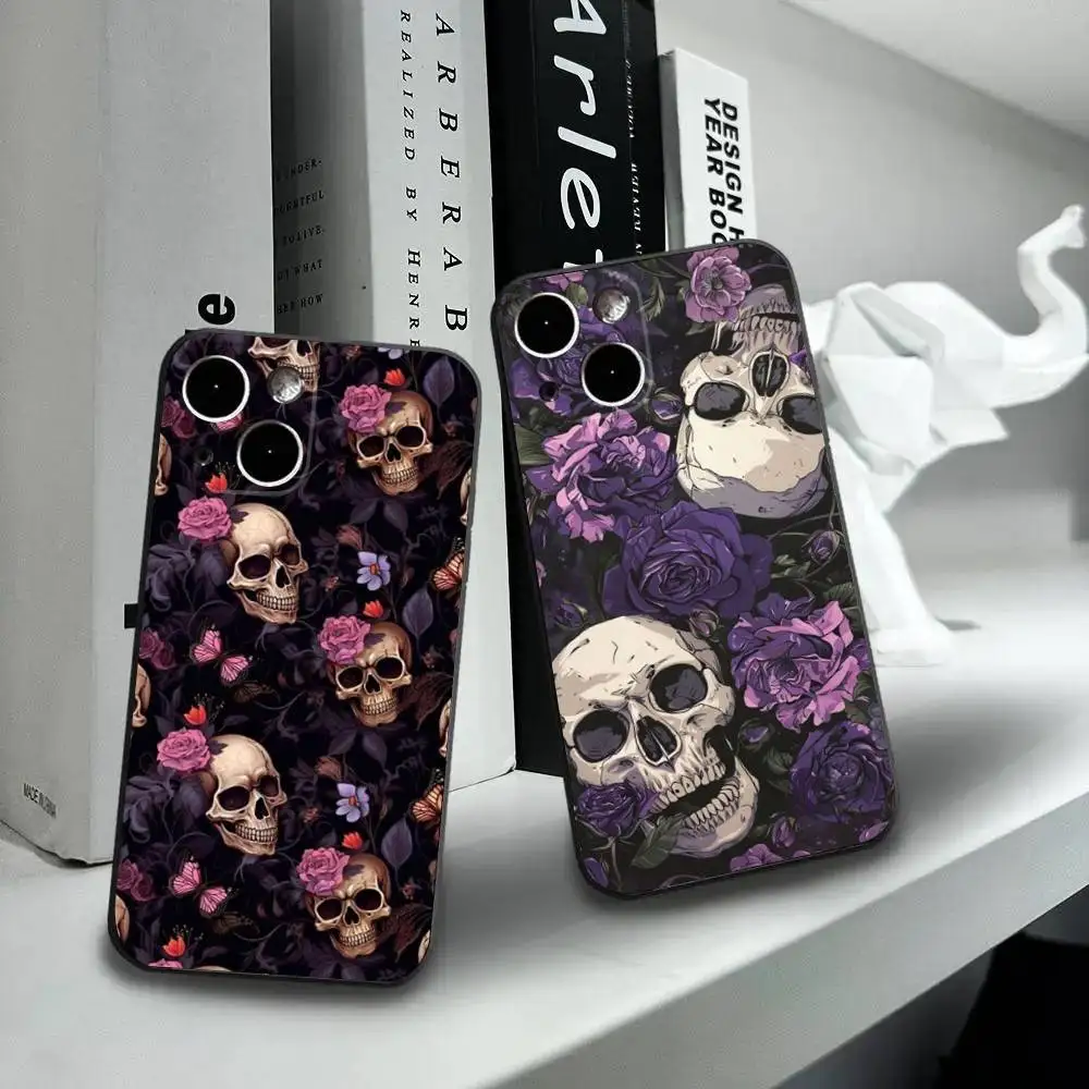 Spooky Skull Art Patterns Phone Case For iPhone16,15,14,13,12 Mini 11 Pro XR,X,XS,MAX 7,8 Plus Silicone Cover Soft Black 
Spooky Skull Art Patterns Phone Case For iPhone16,15,14,13,12 Mini 11 Pro XR,X,XS,MAX 7,8 Plus Silicone Cover Soft Black