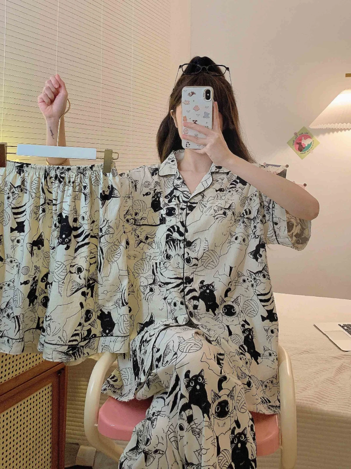 plus Size Cloud Cotton Spwear Set for Women Loose Comfortable Home Clothes Spring Summer Autumn Outerwear Sweet Cartoon Print
plus Size Cloud Cotton Spwear Set for Women Loose Comfortable Home Clothes Spring Summer Autumn Outerwear Sweet Cartoon Print