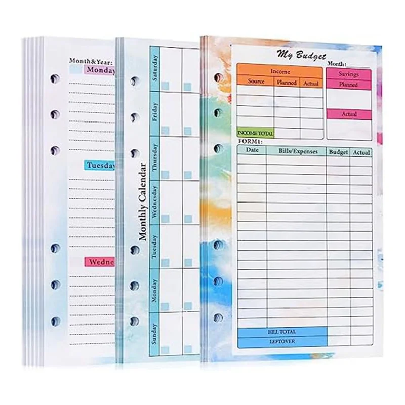 A6 Budget Planner Refill 82 Sheets Monthly Weekly Planner Notepad 6 Hole for A6 Binder Cover Save A -B12B
A6 Budget Planner Refill 82 Sheets Monthly Weekly Planner Notepad 6 Hole for A6 Binder Cover Save A -B12B