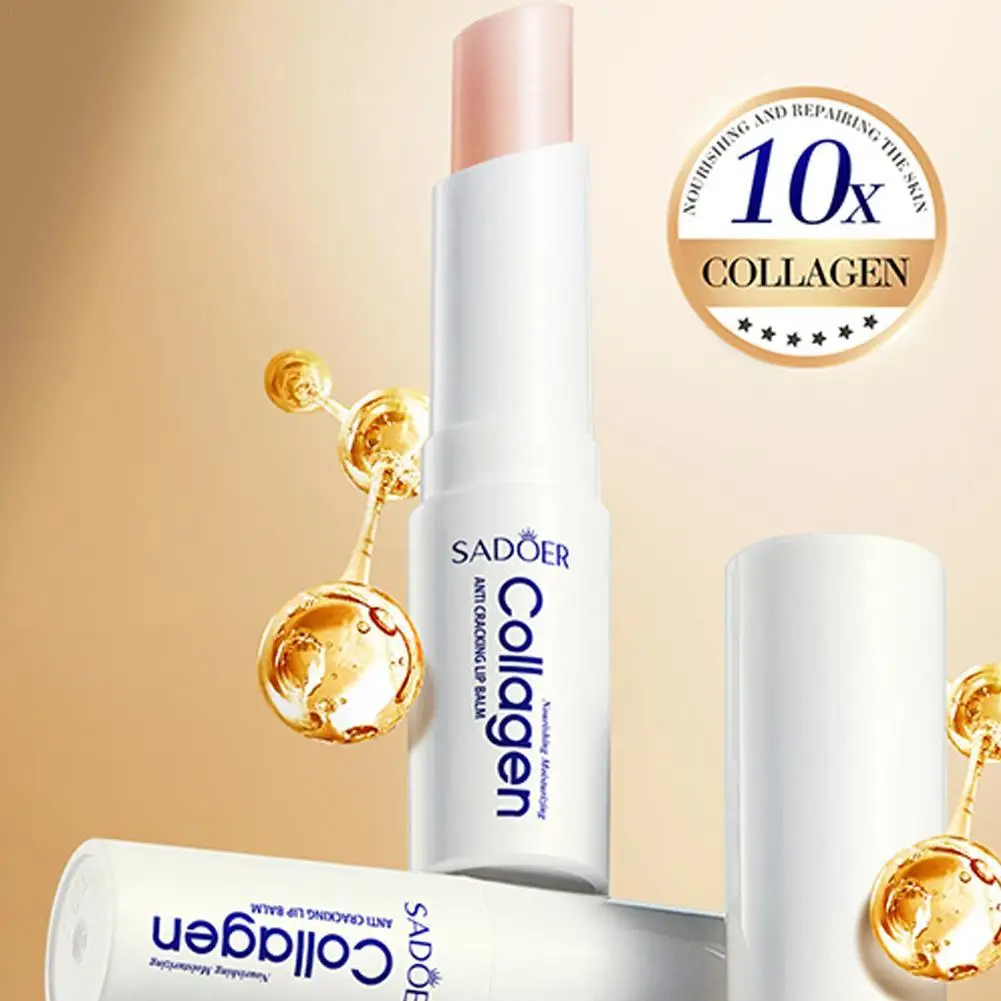 Collagen Lip Balm Moisturizing Anti-Cracking Brightening Repairing Lip Care Nourishing Hydration Lipstick Lips Skin Care
Collagen Lip Balm Moisturizing Anti-Cracking Brightening Repairing Lip Care Nourishing Hydration Lipstick Lips Skin Care