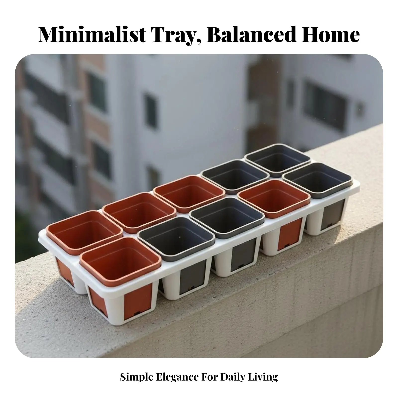 10-Hole Plant Tray Sturdy White Square Pot Tray Multi-Compartment Planter Holder Shatterproof Gardening Supply Sun-Resistant
10-Hole Plant Tray Sturdy White Square Pot Tray Multi-Compartment Planter Holder Shatterproof Gardening Supply Sun-Resistant