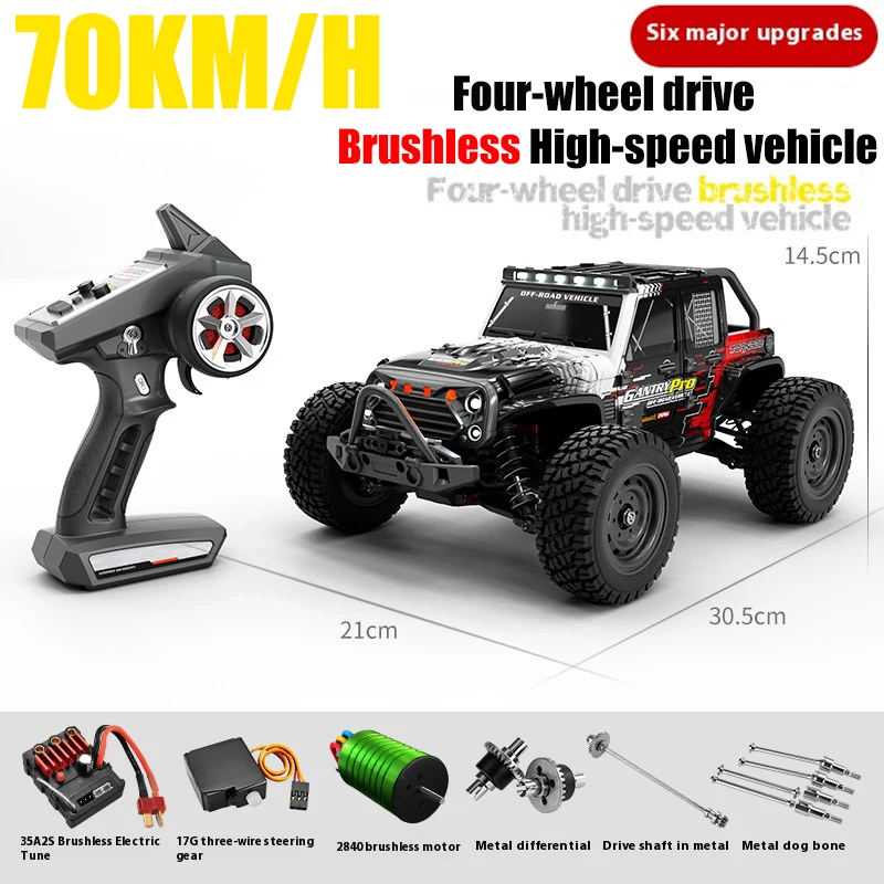 1:16 70 км/ч 4WD RC автомобиль со светодиодной подсветкой 2,4G радио высокоскоростной бесщеточный двигатель с дистанционным управлением внедорожники для детских игрушек
1:16 70 км/ч 4WD RC автомобиль со светодиодной подсветкой 2,4G радио высокоскоростной бесщеточный двигатель с дистанционным управлением внедорожники для детских игрушек