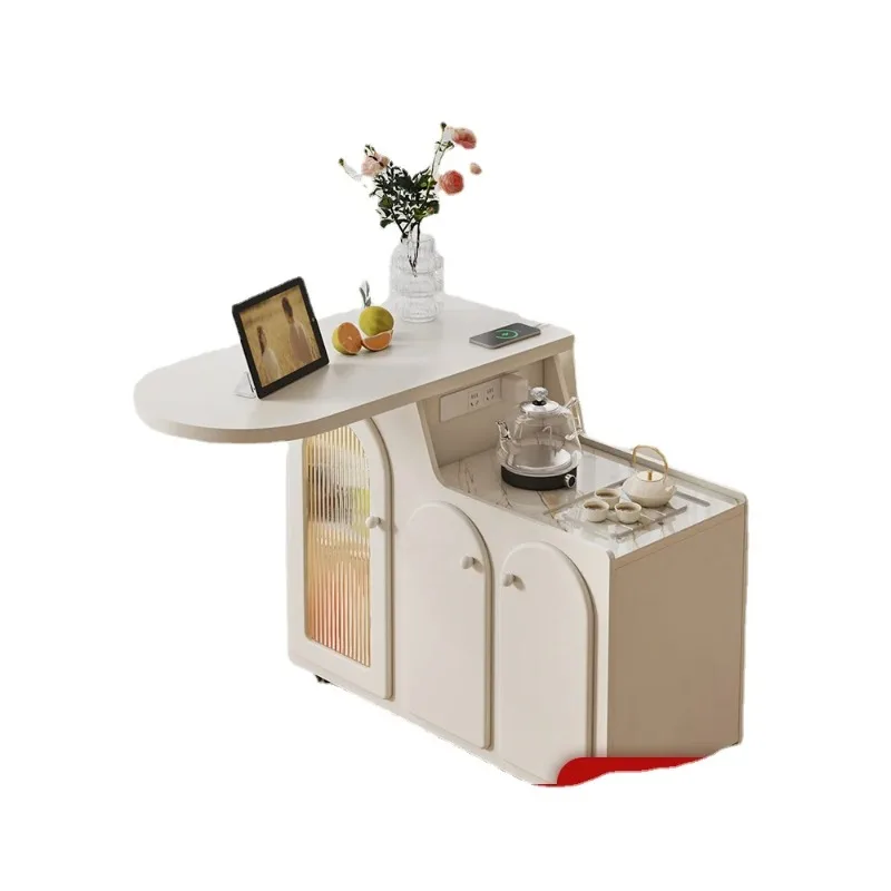 French slate tea table small apartment sofa side cabinet mobile coffee table household kettle integrated tea table 
French slate tea table small apartment sofa side cabinet mobile coffee table household kettle integrated tea table