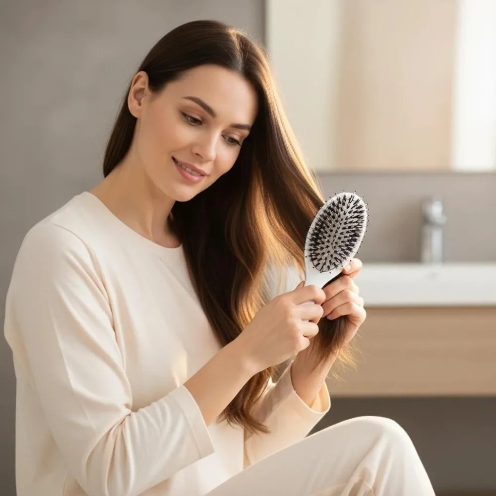 Gifts Nylon Bristles Paddle Brush Smoother Hair Care Boar Bristle Brush Non-Slip Grip Hair Comb
Gifts Nylon Bristles Paddle Brush Smoother Hair Care Boar Bristle Brush Non-Slip Grip Hair Comb