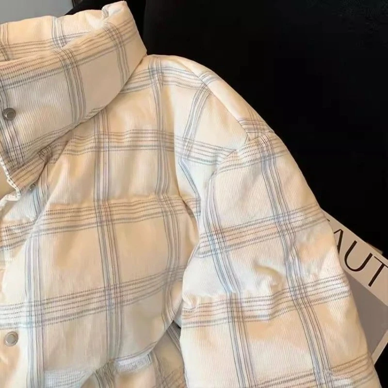 Kimotimo, корейские шикарные вельветовые парки в клетку, женские винтажные теплые пальто с воротником-стойкой, зимняя ленивая повседневная куртка на шнурке, 2025 г.
Kimotimo, корейские шикарные вельветовые парки в клетку, женские винтажные теплые пальто с воротником-стойкой, зимняя ленивая повседневная куртка на шнурке, 2025 г.