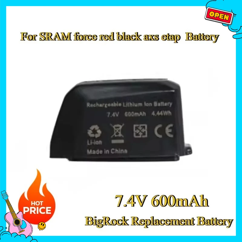 New 600mAh 7.4V BigRock Replacement Battery For SRAM force red black axs etap Battery
New 600mAh 7.4V BigRock Replacement Battery For SRAM force red black axs etap Battery