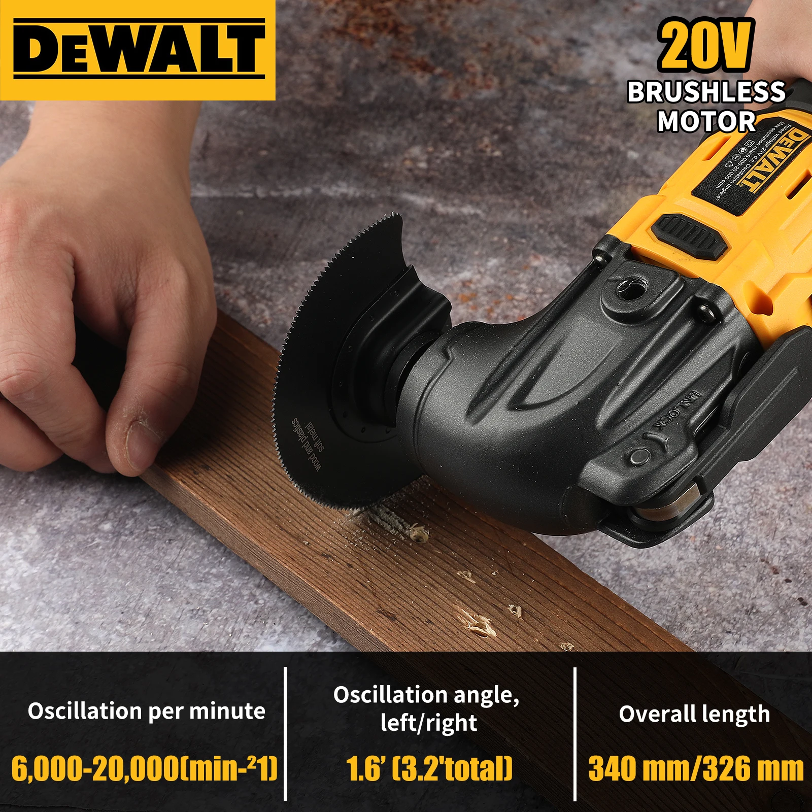 DEWALT Brushless Oscillating Tool Multi-Functional Universal Treasure Cutting Polishing Shovel Cleaning Vibration Reduction
DEWALT Brushless Oscillating Tool Multi-Functional Universal Treasure Cutting Polishing Shovel Cleaning Vibration Reduction