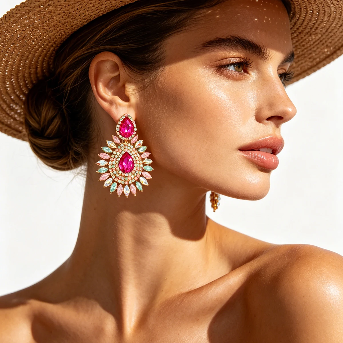 Jet Black Crystal Pavé Sunburst Statement Earrings – Luminous Alloy Regal Glam for Black-Tie Events
Jet Black Crystal Pavé Sunburst Statement Earrings – Luminous Alloy Regal Glam for Black-Tie Events